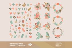 Floral elements bouquets and wreaths clipart. Stickers Product Image 2