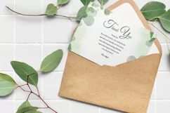 Floral Funeral Thank You Card. Ms Word and Photoshop Product Image 2