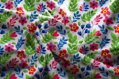 Vibrant Watercolor Floral &amp; Leaf Pattern Collection Product Image 2
