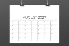 2027 8.5x11 Inch DIY Calendar Template Product Image 5