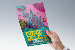 Space Psychedelic Rock Illustrated Flyer Product Image 3