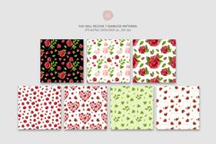 Roses seamless patterns, watercolor floral clipart. Product Image 2