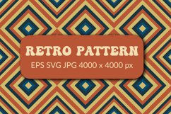 Retro pattern with triangles | Vintage geometrical pattern Product Image 1