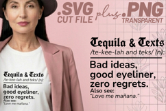 4x Amorita Tequila Text Me Nunca Latina Definition SVG Files Product Image 3