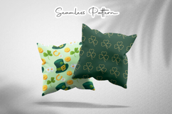 Lucky Hat Clover Seamless Patterns - Leprechaun &amp; Clovers Product Image 3