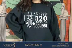 Happy 120 Days Of School Svg,School Svg, 120Th Day Of School Product Image 2