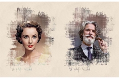 Vintage Texture Portrait Template Product Image 3