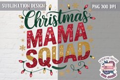 Christmas Mama Quote Sublimation Design PNG Buffalo Plaid Product Image 1
