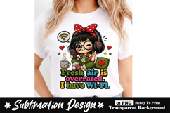 Fresh Air Is Overrated I Have WiFi Clipart Sublimation PNG Product Image 1