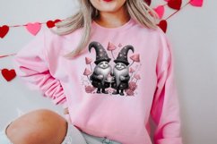 Black Gnome Valentines Day Clipart Bundle Product Image 3