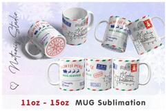 Funny Christmas Santa&#039;s Mail Design - 11oz-15oz Bottom Mug. Product Image 2