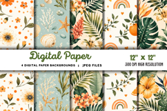 Digital Paper Backgrounds JPG Product Image 1