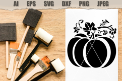 Stencil Floral Pumpkin Product Image 2