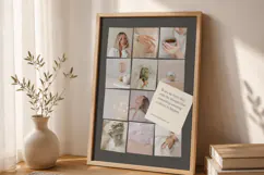 Dark Accent Grid Stacked Photo Collage | Editable Canva Product Image 2