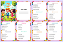 500 Prompts Children’s Book Canva Template Product Image 2