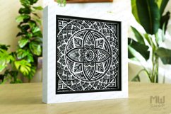 3D Mandala Pattern Shadow Box Mandala SVG DXF - M257 Product Image 2