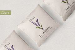 Birth Month July Flower Watercolor Clipart Sublimation Product Image 2