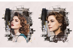 Mixed Media Portrait Template Product Image 3