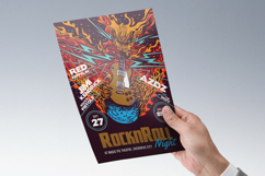 Rock and Roll Night Illustrated Flyer Product Image 2