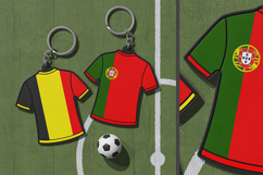 Football Jersey Keychain Mockup Product Image 2