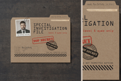 Top Secret Investigation File Folder Mockup Product Image 2