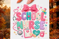 Faux Yarn School Nurse PNG Product Image 1