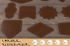 Leather Label Signs / Different Shapes Vector Cut Files 310 Product Image 2