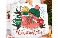 Christmas Vibes Mug PNG Trendy T-shirt Product Image 2