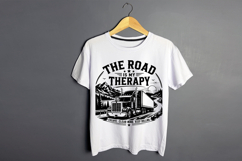 The Road Is My Therapy Truck Driver SVG Product Image 2