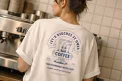 Retro Coffee T-Shirt Cartoon Mascot Product Image 2