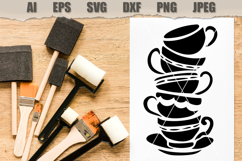 Stencil Stacked Teacup Product Image 2