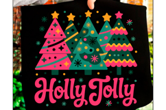 Colorful Holly Jolly Png, Christmas Tree Product Image 2