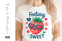 Feeling Sweet Strawberry T-Shirt Sublimation Product Image 1