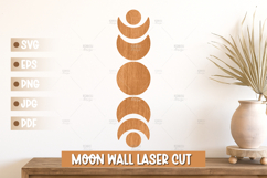 Moon Phases Wall Art SVG - Moon Laser cut Product Image 1