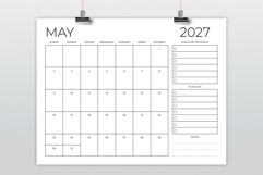 2027 8.5 x 11 Inch Calendar Monthly Planner Product Image 2