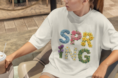 Spring 3D Floral Letters PNG Product Image 2