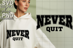 4x Believe Yourself Never Quit Choose Happy SVG Cut Files Product Image 3