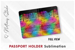 Oil Drum pattern - Passport Holder sublimation. Product Image 2