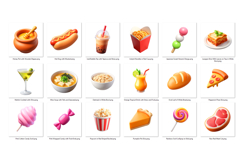 Food PNG Clipart Set 30 Items for Sublimation &amp; Print Product Image 2