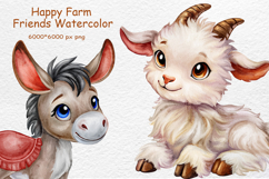 Farm Life Watercolor Animals Product Image 2