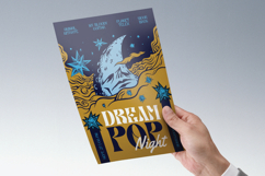 Sleeping Moon Dream Pop Band Flyer Product Image 3