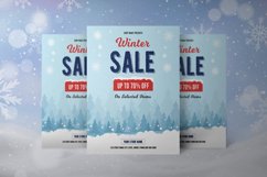 Winter Sale Flyer Template, Canva, Ms Word &amp; Photoshop Product Image 2