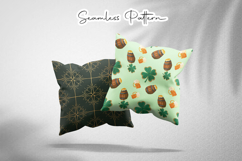 Luxury Clover Gold Seamless Bundle - Leprechaun &amp; Clovers Product Image 3