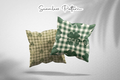 Lucky Clover Plaid Seamless Patterns - Leprechaun &amp; Clovers Product Image 3