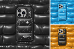 Padded Leather Phone Case Mockup Product Image 2