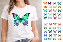 Colorful Butterfly Clipart Bundle Product Image 2