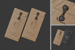 DL Kraft String-Tie Envelope Mockup Product Image 2