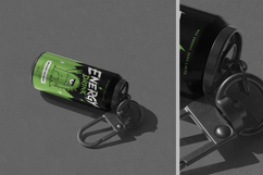 Can Keychain with Carabiner Clip Mockup Product Image 2