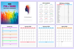 2026 PTSD &amp; Trauma Recovery Workbook Canva Templates Product Image 2