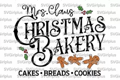 Christmas Bakery SVG, Christmas SVG, Mrs. Claus SVG, Product Image 2